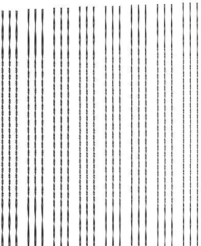 eMagTech 24pcs Lames de Scie à Chantourner avec Dents en Spirale pour Métal Bois Plastique Sciage Coupe du Bois Fabrication de Bijoux Travail des Métaux Artisanat 130mm (#1 - #8)