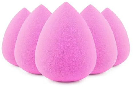 GENDA beauty Blenders Make up Sponges for Foundation, for Cream and Powder Blending Set of 6 Pcs Pink Makeup Sponge Super Soft Latex Free