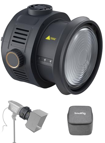 SMALLRIG RA-F150 Fresnel Lens with Bowens Mount, One-Handed Focus Adjustment for RC 120 RC 220 RC 350 RC 450 and Other Continuous Lights, Lighting Shaping Tool for Video Recording-4246