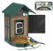 SOLIOM Bird Feeder Camera Solar Powered, 2K Live Video, Squirrel Proof Metal Case, Hummingbird & Diverse Feeding Add-ons, Smart Wireless Outdoor Backyard Bird Feeder Cam for Birdwatching Gifts (1.6L)