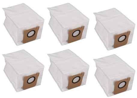 Paquete de 6 Bolsas de Polvo para Aspiradora, Bolsa de Recolección de Polvo para Limpiador Universal, Bolsas Livianas para Aspiradora Robot, Bolsa de Tela de Repuesto para Polvo,