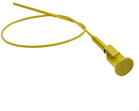 Jauge de niveau d'huile moteur 8200457625 en plastique jaune de rechange compatible avec Nissan-Primastar, Renault-Master II Trafic II et Opel-Movano Vivaro Mesureur pour moteur précis