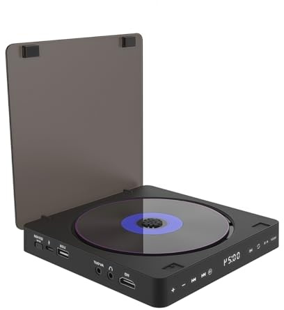 XUMIUZIY Lecteurs DVD pour TV avec HDMI, Lecture Toutes Régions et Multi-formats, Lecteur CD/DVD HD 1080P avec Télécommande et Port HDMI/AV/USB, Prise en Charge NTSC/PAL