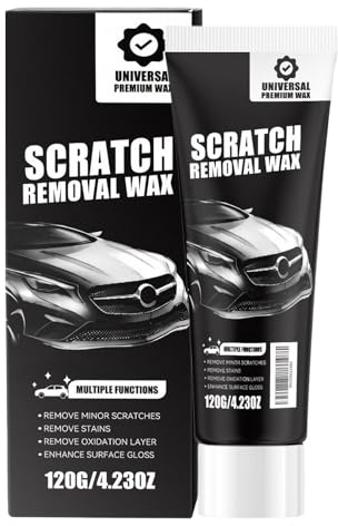 Limpiador de reparación de arañazos de coche 120 g, compuesto de pulido de pintura versátil, pasta de detalle para eliminar rápidamente los arañazos, tamaño 120 g, altura 6 cm, herramienta de