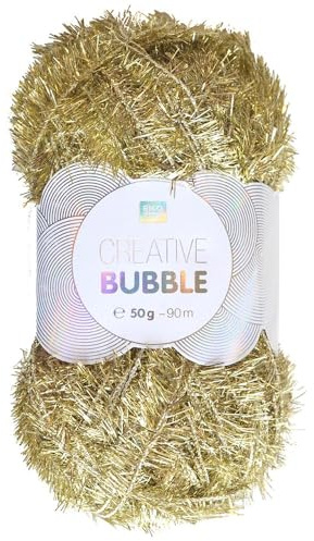 Spülschwammgarn Creative Bubble Metallic Gold