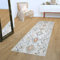TT Home Wohnzimmer Teppich Kurzflor Wohnzimmerteppich Vintage Rauten Boho Ethno Design, Farbe: Creme, Größe:80x150 cm