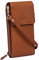 Benthill Damen Handy Umhängetasche Leder - RFID Portemonnaie aus echtem Rindsleder - Frauen Vintage Leder Geldbörse - Handtasche - Schultertasche, Farbe:Braun