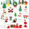 Naler 24x Weihnachtsfiguren Weihnachtschmuck klein Figuren Christbaumschmuck Weihnachtsdeko Weihnachten für Adventskalender