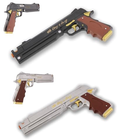 Cosplay Prop Replica Ebony & Ivory PU Foam | Durable-Quality Hand-Painted Pistols | 31 cm, Lightweight with Fiberglass Core | Roleplay Events, and Safe for Conventions (Set of 2)