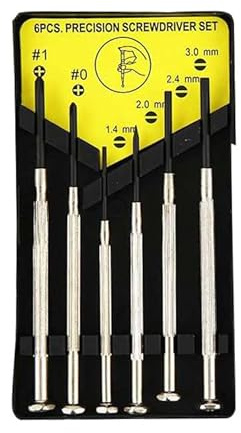 6 Pezzi Cacciaviti, 6 In 1 Mini Set di Cacciaviti per Orologiai, Giraviti Cacciaviti Orologiaio di Precisione, Piccoli Cacciaviti per Riparazione di Occhiali e Orologiaio