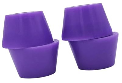 Ronyme Kit de réparation de 4 bushings de Skateboard en Forme de cône, amortisseurs Robustes, Accessoires de Skateboard Haute Performance, pièces de Rechange, Violet