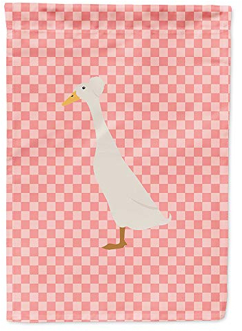 Caroline tesoros del bb7859chf Bali pato rosa Check lona casa bandera, Multicolor