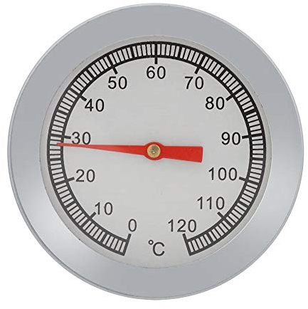 1pc Grill Grill Thermomètre Jauge de température 120 ℃ Thermomètre à pizza pour la cuisson au barbecue