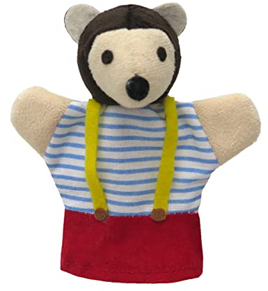 Fingerpuppe Plüsh Tierhandpuppe Handpuppe Handspielpuppe Pezi 11 cm, Mehrfarbig, für Kinder Jungen Mädchen Babys