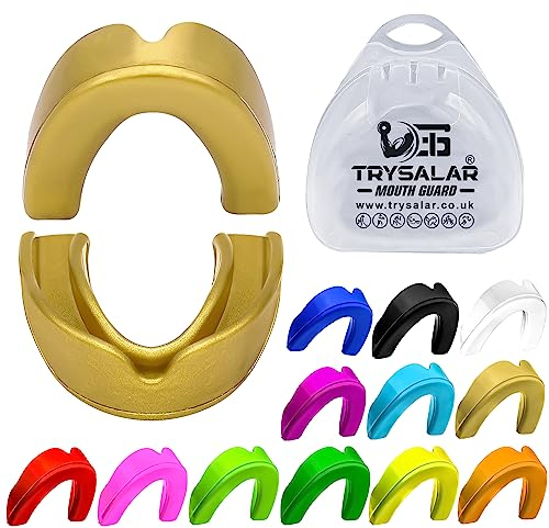 TrySalar Mundschutz für Rugby, Boxen, Sport, Zahnschutz für Erwachsene, Senioren, professioneller Mundschutz Kieferschutz, Kampfsport, Judo, Karate, MMA, Muay Thai, Hockey, Fußball, Lacrosse, Herren