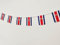 Pandiui23 Costa Rica Flagge, 40 Stück, 11,4 m, 14 x 21 cm, Patriotisch, Polyester, Innen-/Außenbereich, Wandmontage, Rechteckig, Banner, Divers, Dekoration