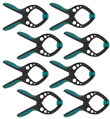 wolfcraft Set FZ 40 Serre-joints à ressort 8 pièces I 8651000 I Aide polyvalente - idéale pour les projets de bricolage et de modélisme