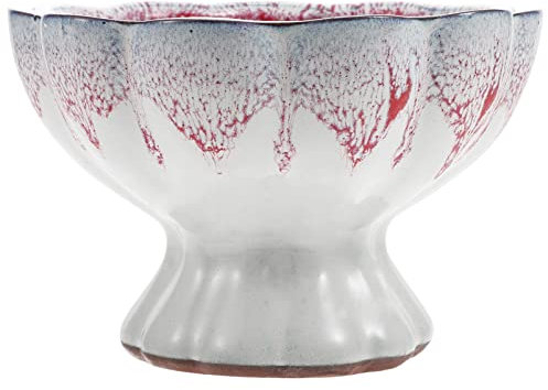 Grand pot de fleurs chinois à bonsaï ovale émaillé, pot de fleurs for bonsaï, pot de fleurs de violet, pot de fleurs rond for plantes succulentes, for jardin, plantation de bonsaï, bol de cactus noir