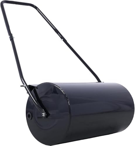 BCSRVCE Rouleau à Gazon Efficace à Pousser/remorquer pour Jardin, capacité de 13 gallons, Structure en Acier