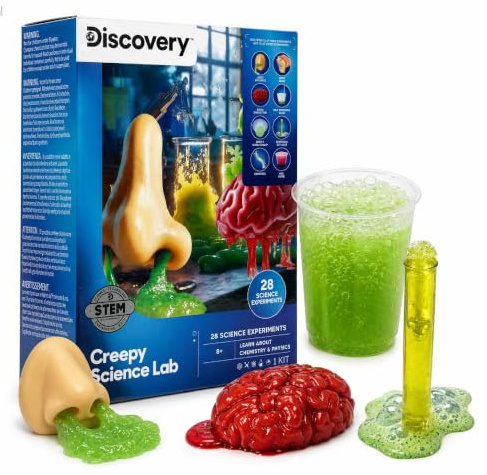 Discovery Creepy Science Lab for Kids, 28 Experiments, Ages 8+