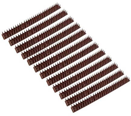 DECHOUS 12 Piezas Kit de Pinchos Plásticos para Gatos y Aves Pequeñas Barrera Visual Anti-intrusión para Ventanas Tejados y Balcones Protección Práctica para Hogares y Espacios
