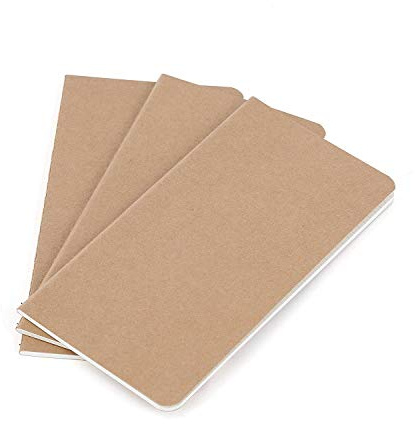 Wanderings Traveler's Notebook Refill Inserts - Dot Dotted Paper - Set of 3 - Journal Refills for Leather Travel Journals, Diary and Planners - 8.25 x 4.25 Inch (21cm x 11cm)