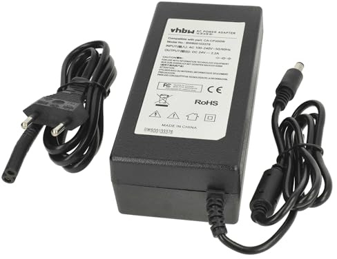 vhbw Netzteil kompatibel mit Canon Selphy CP500, CP510, CP600, CP710, CP720, CP730, CP740, CP750, CP760, CP770, CP780 Drucker - 140 cm