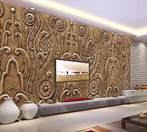 Photo Wallpaper– Undersea,3D,sandstone,relief,TV,background,wall,picture,350cmx256cm(137.8x100.8inch) Wall Mural – Picture Decoration livingroom Bedroom