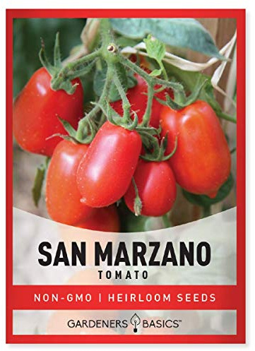Gardeners Basics, San Marzano Tomato Seeds for Planting Heirloom Non-GMO Seeds for Home Garden Vegetables Makes a Great Gift for Gardening