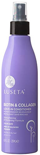 Luseta Biotin Leave in Conditioner for Dry Damaged Hair, Natural Thickening Volume Conditioner for Hair Loss and Thinning,8.5Fl Oz, Hair Detangler Spray for Women