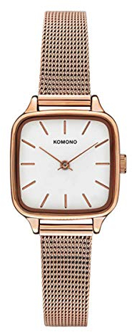 KOMONO Kate Royale Rose Gold Japanische Analoge Quarzuhr für Damen mit Edelstahlband