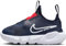 Nike Jungen Unisex Kinder Flex Runner 2 (TDV) Low Top Schuhe, Midnight Navy/White-Picante Red, 21 EU