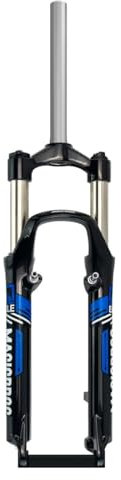 26 tum Mountainbike fjädring gaffel resor 100 mm fjädergaffel 1-1/8 rakt rörskiva V bromscykelgaffel QR 9 mm manuell låsning