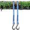 LUPATDY 2er Schaukel Baumbefestigung Seil 100cm, Hängeschaukel Seil mit Haken (Hält 200kg),Aufhängung Befestigungsset für Outdoor-Spielplatz,Seil für Indoor Outdoor Baumschaukel,10mm Durchmesser,Blau,