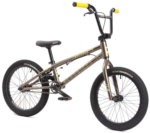 KHE Ravisher LL FC 18 pulgadas BMX Bike 2025 – antracita – Freecoaster – 8,8 kg – Marco de aluminio y rotor – para bicicleta de bombeo Park Street – Niños 125 – 145 cm – Freestyle BMX