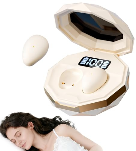 sunvito Cuffie per Dormire Bluetooth 6.0 – Mini Auricolari Senza fili per Dormire, Confortevoli e Leggeri, Batteria di Lunga Durata, per Allenamento, Lavoro e Viaggi, con Indicatore di Potenza