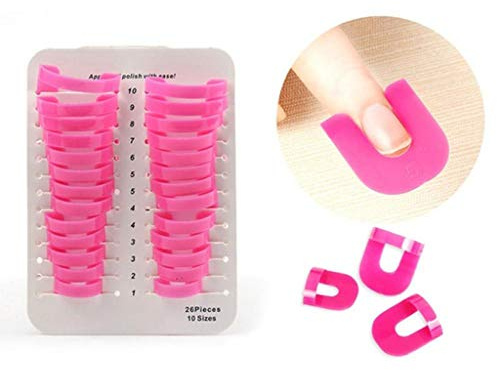 Ogquaton Premium Kit de Manucure 26 Pièces - Barrière de Peau, Pochoirs, Protection de Vernis à Ongles, Protecteurs de Pointe Réutilisables