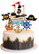 13 Stück Piraten-Kuchen-Deckel Piraten-Kuchen-Deckel Alles Gute zum Geburtstag-Kuchen-Deckel für Kindergeburtstagsparty Piraten-Thema-Party-Dekoration