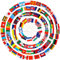 100 Verschieden Länder Flagge Zahnstocher Flagge Cocktail Picks mit Doppelseitig Druck Verschieden Nationalflagge Lebensmittel Obst Picker Papier Kuchen Topper Sticks für Party Deko