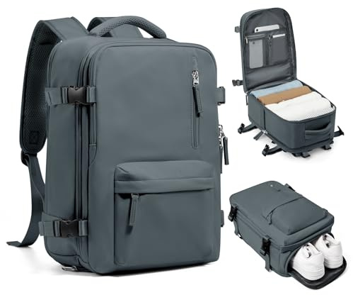 SZLX Mochila Viaje Cabina Avion 40x20x25 Mujer Ryanair Maleta para Cabina de avion Equipaje de Mano Easyjet Mochila de Senderismo Mochila para Portatil Impermeable hombre