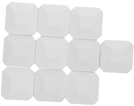 TOPBATHY 10pcs Cordierite Briquettes for Grill Replacement with Even Heat Distribution and Enhanced Burning Efficiency, Portable Gas Bbq Grill Briquettes Suitable for Outdoor Cooking