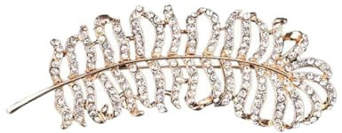 TENDYCOCO blattförmige Brustnadel Ansteckbrosche Frauen Broschen Prop-Brosche Stift Strass Besonders kleine Geschenkbrosche Kostüm Requisiten Dekoration