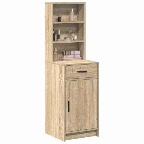 vidaXL Aparador Alto con cajón Roble Sonoma 40 x 40,5 x 135 cm, Moderno Mueble Alto, Resistente aparador Rectangular, práctico Armario de Almacenamiento, Elegante Organizador para el hogar