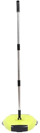 TOPPERFUN Hand Push Sweeper Broom and Dustpan 3-in-1 Floor Sweeper 360° Rotating Mop Random Color Household Cleaning Tool for Indoor Floor Maintenance