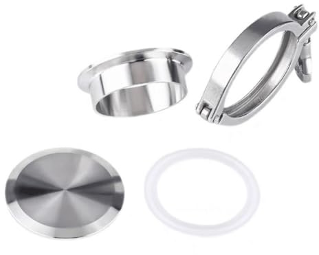 Raccordo a saldare in acciaio inossidabile, Set di raccordi for tubi in acciaio inossidabile 304, 4 pezzi, diametro esterno del tubo da 19 mm a 168 mm(25mm x ferrule 50.5)