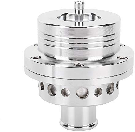 Qiilu Valvola di Soffiaggio Turbo, BOV Blow off Valve Sound Simulator Kit Fit for A4/B5 Silver Alloy Silver