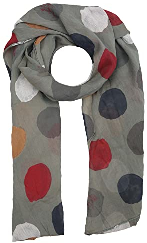 Cashmere Dreams Seiden-Tuch für Damen mit Punkt-Print von Zwillingsherz/Elegantes Accessoire für Frauen auch als Schal/Seiden-Schal/Halstuch/Schulter-Tuch oder Umschlagstuch einsetzbar