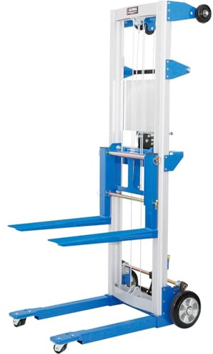 Global Industrial Lightweight Hand Operated Lift Truck, 400 Lb. Capacity Fixed Legs
