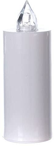 Holyart Candela votiva Lumada Bianca con Luce Gialla Fissa