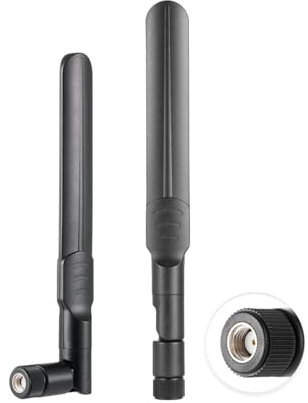 Vecys 2PCS 4G LTE Antenna 8dBi External RP-SMA Male Antenna Compatible with 4G LTE Wireless CPE Router Hotspot Cellular Gateway Router Modem